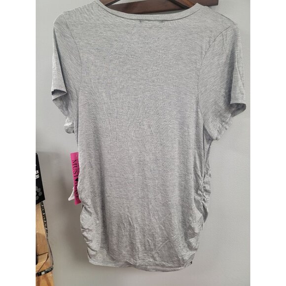 French Pastry "Preggers" Maternity T-Shirt XL Gray - Picture 4 of 9